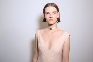 Backstage at Christian Dior Couture Fall 2018