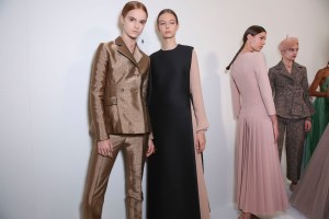 Backstage at Christian Dior Couture Fall 2018