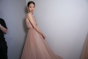 Backstage at Christian Dior Couture Fall 2018