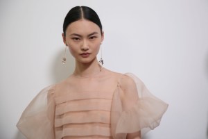 Backstage at Christian Dior Couture Fall 2018