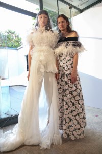 Backstage at Giambattista Valli Couture Fall 2018