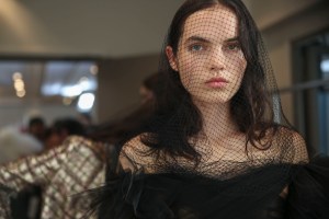 Backstage at Giambattista Valli Couture Fall 2018