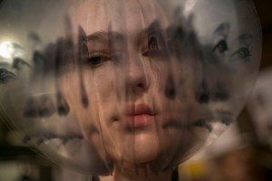 Backstage at Iris Van Herpen Couture Fall 2018