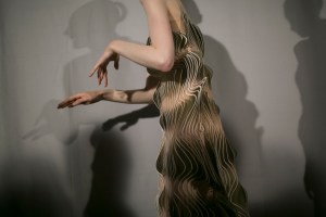 Backstage at Iris Van Herpen Couture Fall 2018