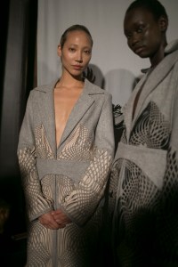 Backstage at Iris Van Herpen Couture Fall 2018