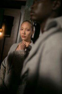 Backstage at Iris Van Herpen Couture Fall 2018