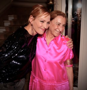 Uma Thurman and Miuccia Prada