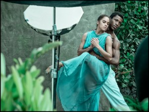 Behind the scenes of the Pirelli Calendar shoot with Misty Copeland and Calvin Royal III.