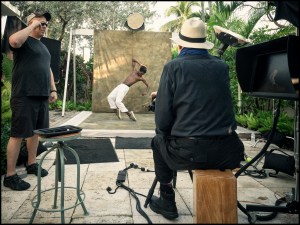 Behind the scenes of the Pirelli Calendar shoot with Calvin Royal III.