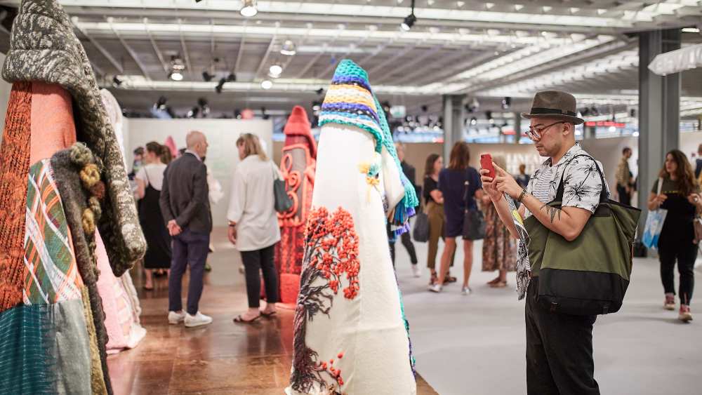 Lanificio dell’Olivo’s booth at Pitti Filati.