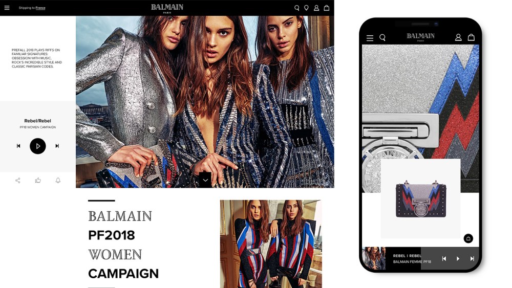 EXCLUSIVE: Balmain Unveils Digital Flagship With Yoox Net-a-porter Group