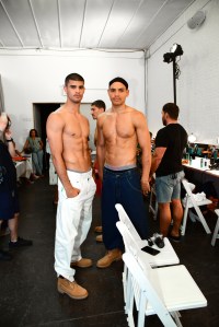 Backstage at Willy Chavarria Men's Spring 2019