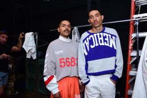 Backstage at Willy Chavarria Men's Spring 2019