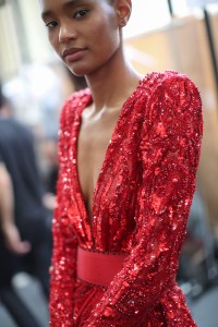 Backstage at Zuhair Murad Couture Fall 2018