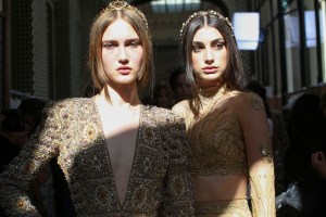 Backstage at Zuhair Murad Couture Fall 2018
