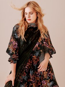 BalenciagaÕs silk dress; Mounser earring; Spinelli Kilcollin earring and rings; Calvin Klein 205W39NYC boots.