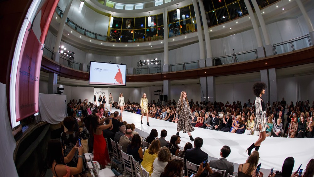 The Jeffrey Fashion Cares runway show at Phipps Plaza.