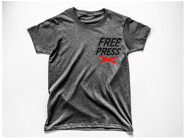 News Embraces 'Free Press' Support Shirts