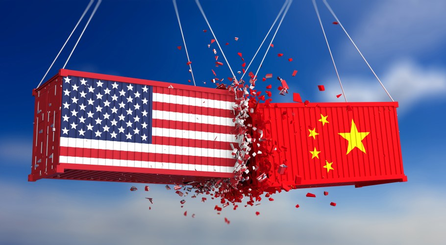 China US trade war graphic
