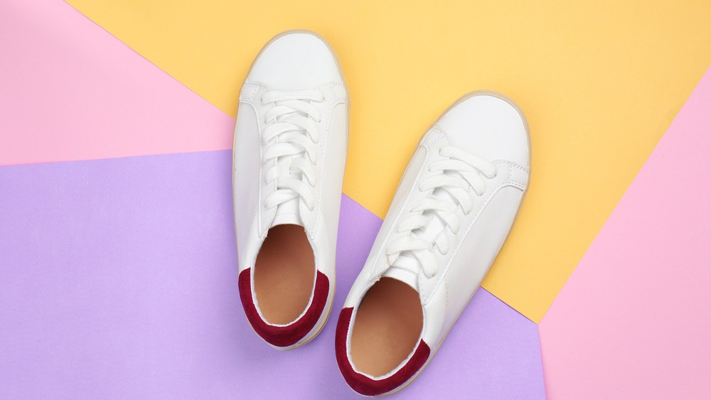 white sneakers
