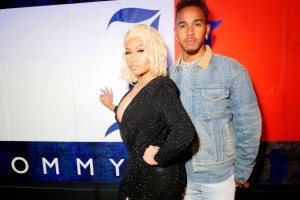 Nicky Minaj and Lewis Hamilton