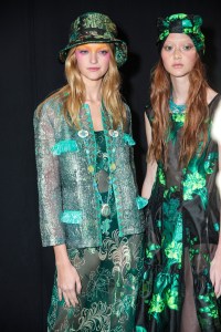 Backstage at Anna Sui RTW Spring 2019