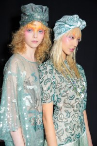 Backstage at Anna Sui RTW Spring 2019
