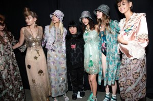 Backstage at Anna Sui RTW Spring 2019