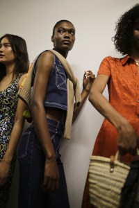 Backstage at Alexa Chung RTW Spring 2019