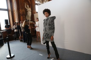 Backstage at Balmain RTW Spring 2019