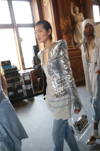 Backstage at Balmain RTW Spring 2019