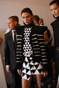 Backstage at Balmain RTW Spring 2019