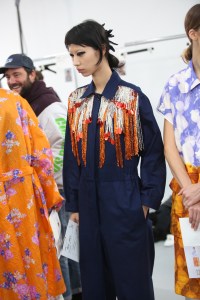 Backstage at Dries Van Noten RTW Spring 2019
