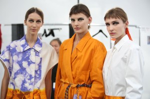 Backstage at Dries Van Noten RTW Spring 2019