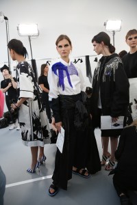 Backstage at Dries Van Noten RTW Spring 2019