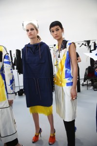 Backstage at Dries Van Noten RTW Spring 2019