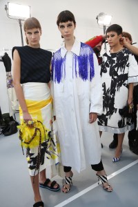 Backstage at Dries Van Noten RTW Spring 2019