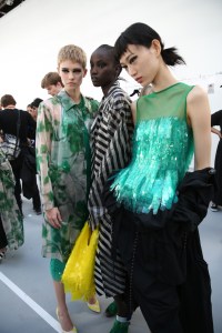 Backstage at Dries Van Noten RTW Spring 2019