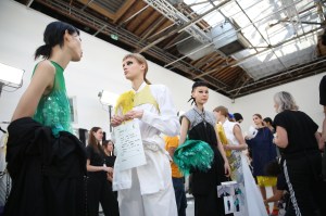 Backstage at Dries Van Noten RTW Spring 2019