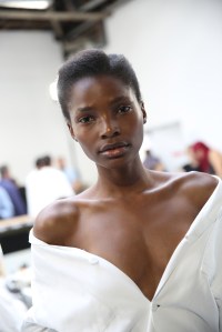 Backstage at Issey Miyake RTW Spring 2019