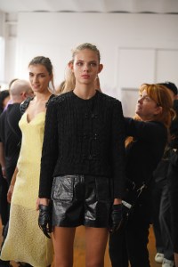 Backstage at Olivier Theyskens RTW Spring 2019