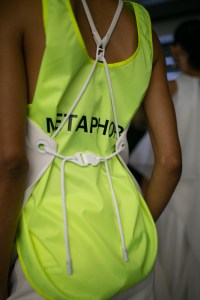 Backstage at Off-White RTW Spring 2019