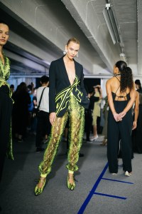 Backstage at Off-White RTW Spring 2019
