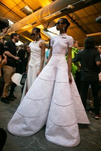 Backstage at Off-White RTW Spring 2019