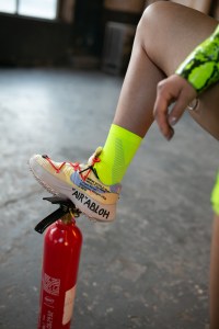 Backstage at Off-White RTW Spring 2019