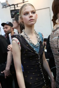 Backstage at Paco Rabanne RTW Spring 2019