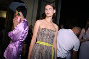 Backstage at Blumarine RTW 2019