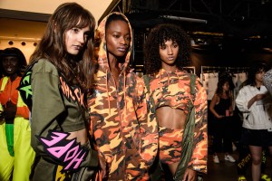 Backstage at Jeremy Scott RTW Spring 2019