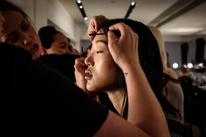 Backstage at Jeremy Scott RTW Spring 2019
