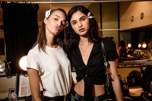Backstage at Jeremy Scott RTW Spring 2019